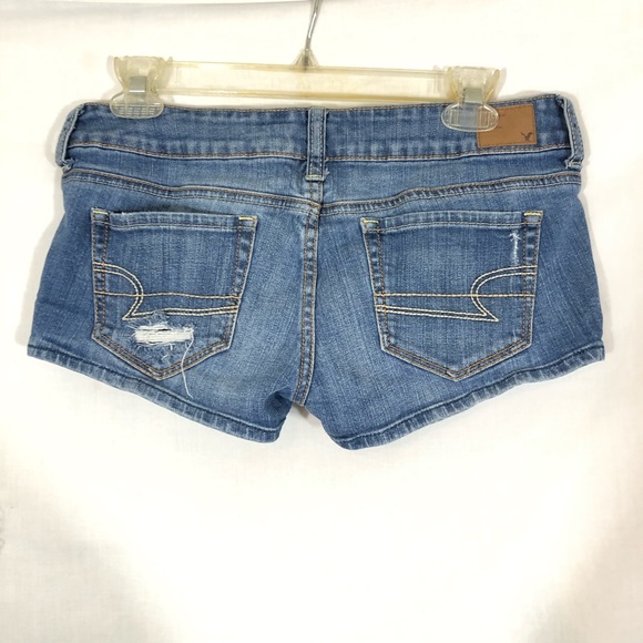 AMERICAN EAGLE jean shorts denim distressed 4 - Picture 5 of 5